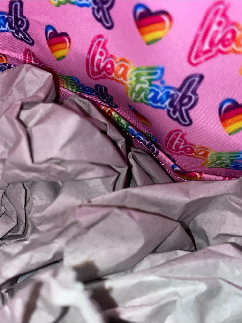 Loungefly Lisa Frank Iridescent AOP Sticker Mini Backpack